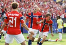 Haaland duplájával Norvégia búcsúztatta Brazíliát a világbajnokságról